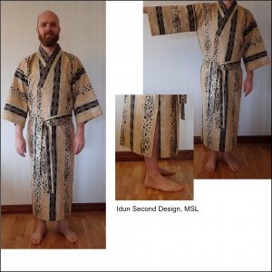Kimono Svart Guld Ram 300x300