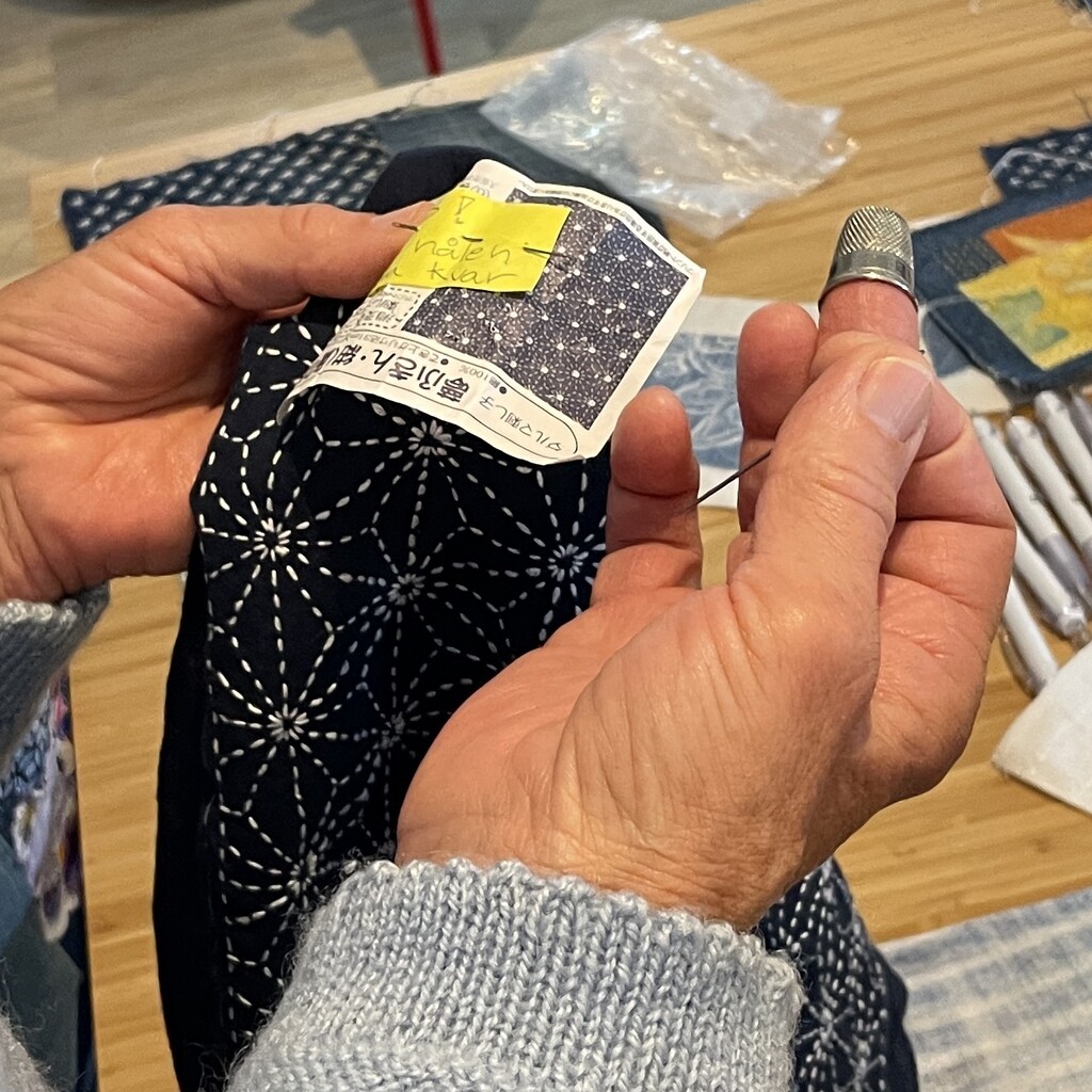 sashikoprov på workshop studieförbundet vuxenskolan Öland